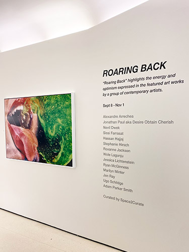 Roaring Back Installation at Core Club New York